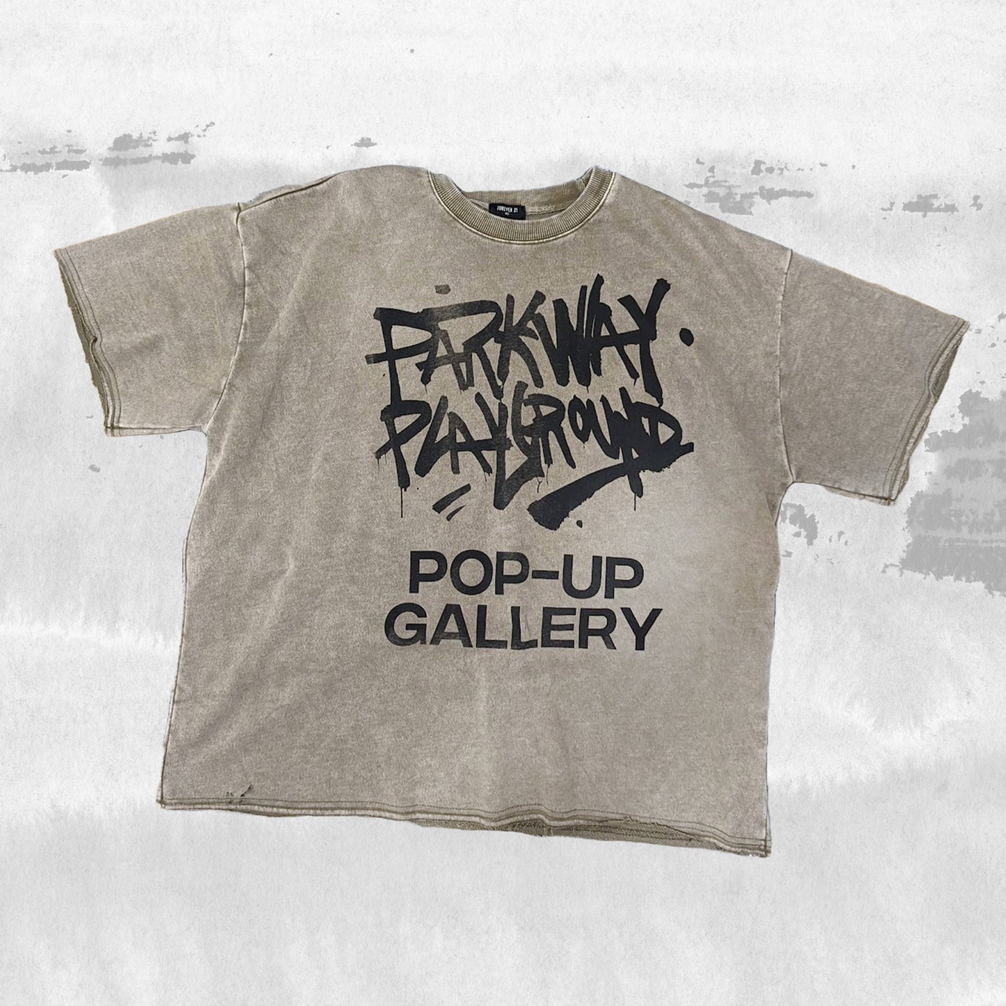 Parkway Playground Pop-Up Gallery Faded Wash Tee (L)