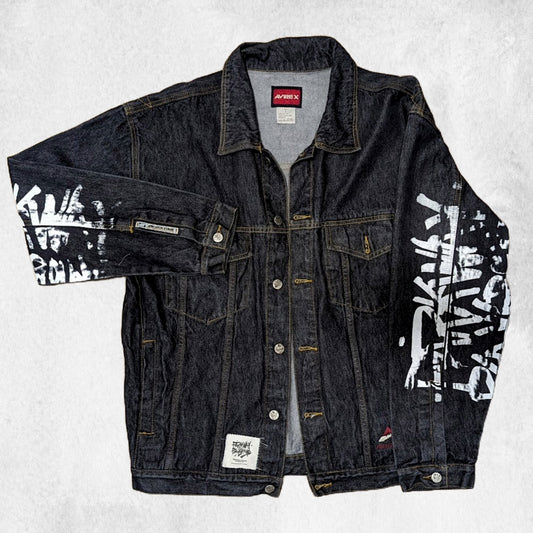 Y2k Era Avirex x PWPG Custom Denim Jacket (M)